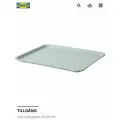 Поднос IKEA TILLGÅNG, бледно-зеленый, 37x29 см , полипропиленовый пластик