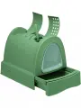 Туалет закрытый для кошек Imac Zuma Second Life, цвет зеленый, 40х56х42.5 см, 83448