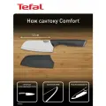 Нож кухонный Нож сантоку Tefal Comfort, 12x10 см, лезвие: 12 см, черный