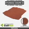 ЭВА ЕВА EVA коврик CellMat в багажник Hyundai Coupe II рестайлинг, Хендай Купе 2-ое поколение, 2006-2009