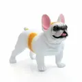 Манекен собаки AFELLOW Французский бульдог Тyke-C, бело-коричневый, 44х21х33см