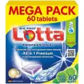 Таблетки для посудомоечных машин Lotta All in 1 Giga Pack, 60 шт