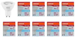 Лампа светодиодная GU10 OSRAM LED Star PAR16, 265лм, 4Вт, 4000К нейтральный свет, софит, 10 шт