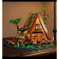 Конструктор 3Д Balody Домик Хижина у озера, LED подсветка, 1486 деталей - WL6028