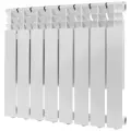 Радиатор ROMMER Optima 500, 8 секций, белый, 1328Вт, RAL 9016