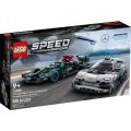 Конструктор LEGO Speed Champions 76909 Mercedes-AMG F1 W12 E Performance и Mercedes-AMG Project One, 564 дет.