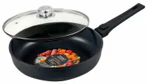 Сковорода c крышкой и съемной ручкой Panairo Lordom, 22 см (LO-22-G-S)