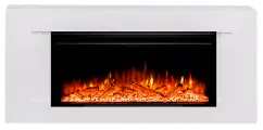 Камин электрический Elekam Line с очагом Pulsar 38 белый, пульт д/у
