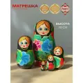 Матрешка Орнамент деревянная детская сувенирная 5 мест 10 см