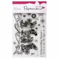 Набор штампов docrafts Papermania, Рождественские чулки, прозрачные