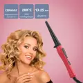 Стайлер GALAXY LINE GL4623, керамическое покрытие, конический, красный, черный
