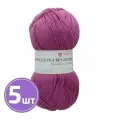 Пряжа детская, полушерсть для вязания Пехорка Pehorka Кроссбред Бразилии, тонкая, шерсть мериносовая/акрил, цвет 179, фиалка, 5 шт. по 100 г, 500 м