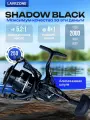 LSH05-2000 Катушка для спиннинга 2000 Shadow Black LAVRZONE, рыболовная катушка для удочки спиннинговая лайт