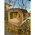 Кормушка Zerkala77, для птиц и грызунов, фанера, цвет бесцветный, 26х26 см. Обработана льняным маслом.