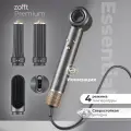 Фен-стайлер для волос Zofft Essential S300 с ионизацией и холодным воздухом, 5 насадок + сумка для хранения