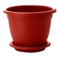 Горшок InGreen Борнео ING42034F, 12.7 л, 34x26.5 см, коричнево-красный