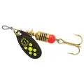Блесна вращающаяся Mepps BLACK FURY 1, Black/Chartreuse, комплект из 5 штук