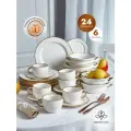 Сервиз GreenLily, фарфор, сервиз на 6 персон, 24 предмета, для ПММ, для СВЧ