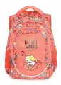 Рюкзак Schoolformat Kitten donut, 40*28*20 см, 3 отделения, 4 кармана, мягкий каркас, коралловый