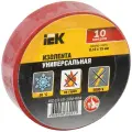 Изолента ПВХ 0.13х15мм (рул.10м) красн. IEK UIZ-13-10-10M-K04 (20шт.)