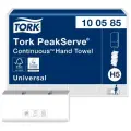 Полотенца бумажные 410 шт, TORK (Система H5) PeakServe, UNIVERSAL, комплект 12 пачек, 22,5x20 см, W-сложение, 100585