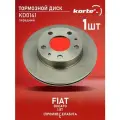 Тормозной диск Kortex для Fiat Ducato 1.8т 07- (произв. г. Елабуга с 2007) перед. вент.(d-300mm) OEM 4246Y5, 46806234, 92116703, DF2722, KD0141