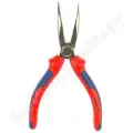 Длинногубцы KNIPEX с режущими кромками, губки 40 град, 160 мм, фосфатированные, 2-комп ручки KN-2525160