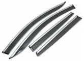 Дефлекторы боковых окон с нержавеющим молдингом JAC J7 (2020-н. в. )