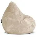 Кресло мешок груша GoodPoof Вельвет XXXL крем