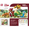Конструктор DB1235-7 Набор динозавров 102 дет. 32х9х32