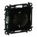 Legrand Valena LIFE Black. Силовая розетка 2К+З 16А 250В. Безвинтовые зажимы. Антрацит, 756321, 10 шт.