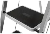 Стремянка Zalger, 3 широкие ступени, с ковриком, сталь, арт. 511-3