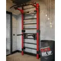 Профессиональная шведская стенка с брусьями и турником Domsen Fitness Ds46 RED