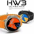 Умные часы HW3 ULTRA MAX Smart watch 2023, Круглые смарт-часы спортивные, iOS, Android, 1.52 HD экран, зеленый