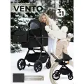 Коляска 3в1 Sweet Baby Vento Black (Black)