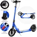 Городской самокат US Scooter Disk Brake Urban с ручным дисковым тормозом, амортизаторами и бутылкой NEW 2025 Синий