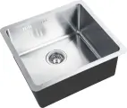 Мойка кухонная Zorg Inox HD 4844 металлическая, 48x44, мойка для кухни, квадратная, встраиваемая снизу, врезные