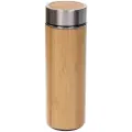 Термос 350мл «Bamboo», бежевый, бамбук и металл, стильный и удобный