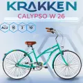 Городской круизер велосипед KRAKKEN Calypso W 26 бирюзовый 2024