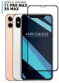 Защитное стекло Rosco на Apple iPhone Xs Max и 11 Pro Max (Айфон Хс Макс и 11 Про Макс), с чёрной рамкой, 1 шт