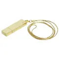 Подарочный USB-накопитель подвеска золото на цепочке 256GB USB 3.0