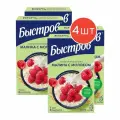 Быстров хлопья овсяные, не требующие варки, малина с молоком 240г 4шт