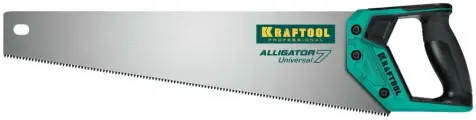 Ножовка KRAFTOOL Alligator 7 универсальная, 450 мм, 7 TPI, 3D зуб, 15004-45_z01