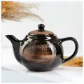 Борисовская керамика Чайник заварочный Борисовская керамика «Уют», с вкладышем, 1 л, 14×15.5 см, коричневый