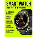 Cмарт часы SK30 Умные часы PREMIUM Series Smart Watch AMOLED, iOS, Android, Bluetooth звонки, Уведомления, Черный