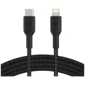 Belkin Apple Data Cable, PD Fast Charging, Type-C to Lightning Charging Cable, MFi Certified, IPhone Charging Cable, 2 Meters Black Braided, CAA004