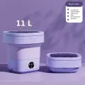 Seago складная портативная стиральная машина 6/11 л, Purple 11L blue lamp, EU