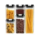 Контейнеры для хранения сыпучих продуктов 5 шт/ Емкость для хранения крупп / баночки для хранения риса, гречки