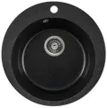 Мойка для кухни из искусственного камня Gerhans A04-22 Черная 500х500мм (Беларусь)