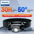 Перезаряжаемый налобный фонарик Philips с ослепляющим эффектом, 5 режимов освещения, дальность инфракрасного обнаружения 15 метров, дальность освещения 100 метров